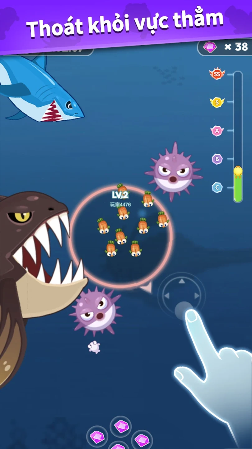 Hình ảnh Fish Go.io Hack Năng Lượng