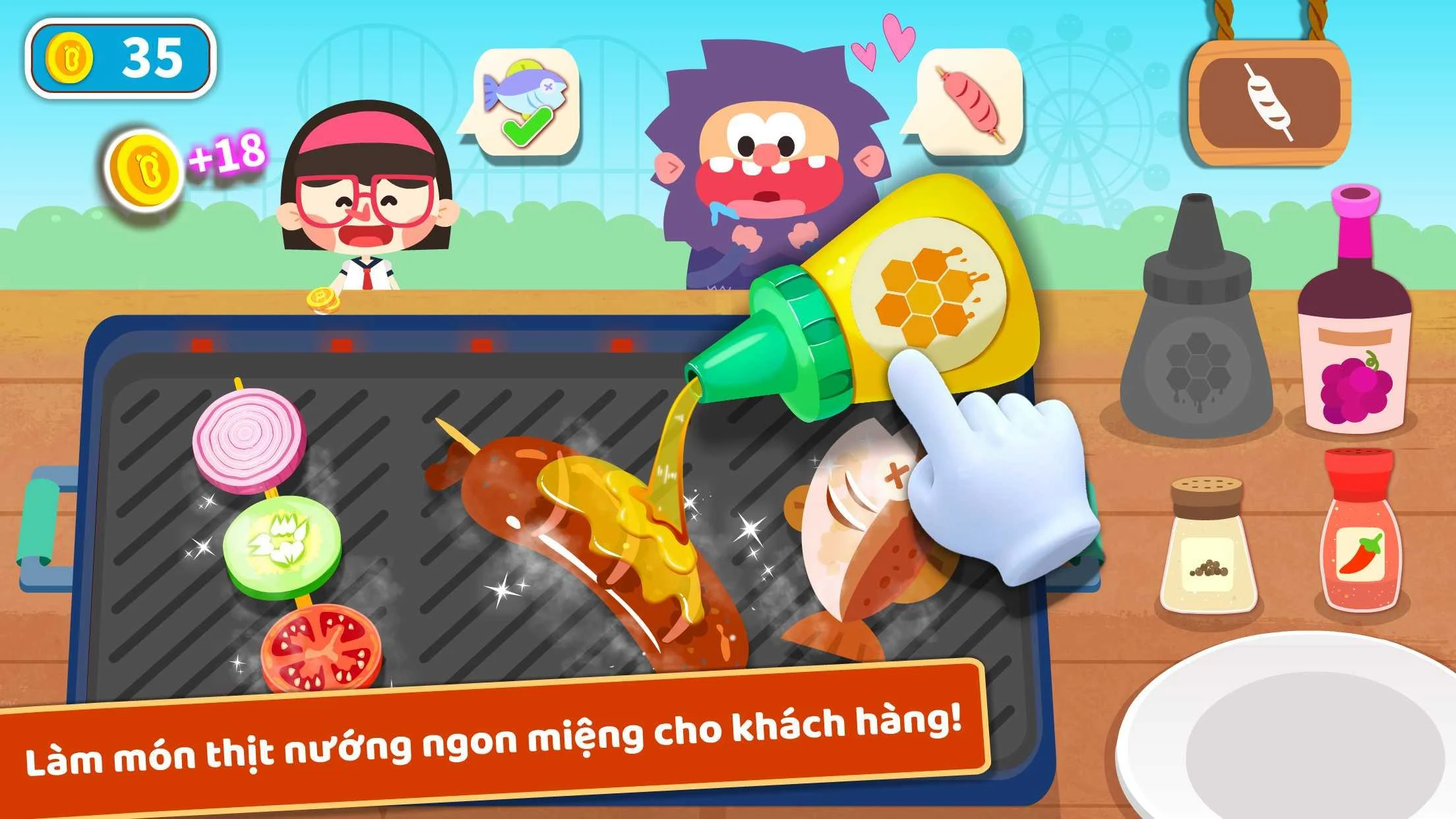 Hình ảnh Bé Gấu Trúc Nấu Đồ Ăn Hack Vô Hạn Tiền