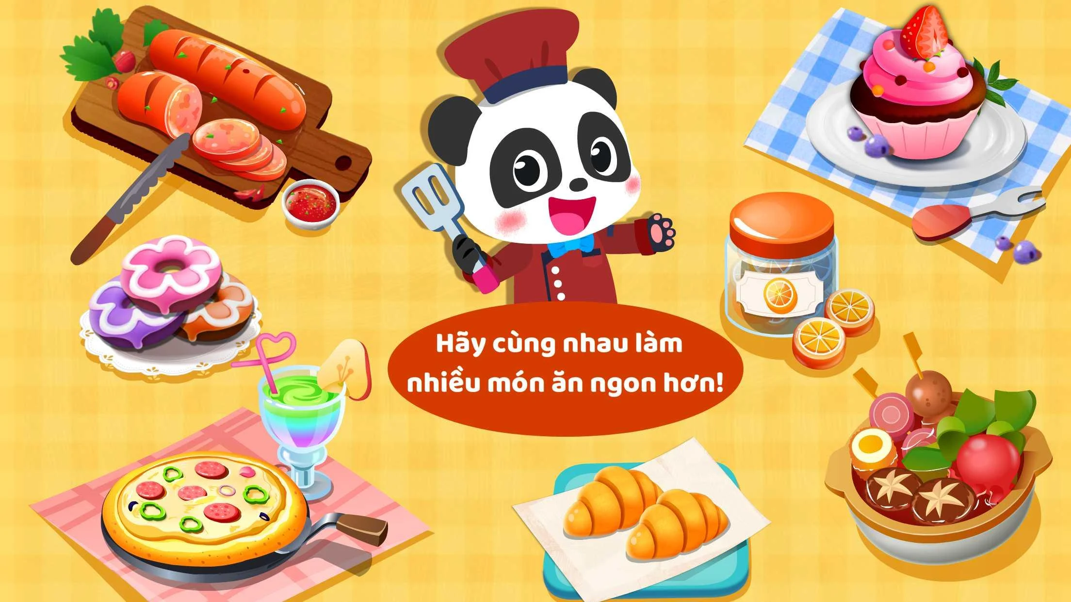 Hình ảnh Bé Gấu Trúc Nấu Đồ Ăn Hack Xóa Quảng Cáo