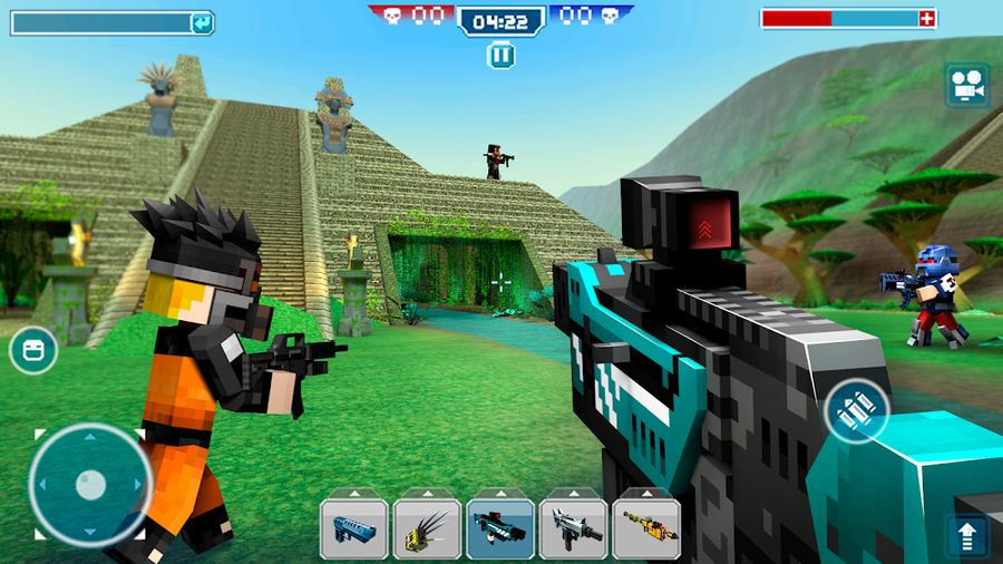 Hình ảnh Blocky Cars - trò chơi xe tăng Hack Sát Thương Cao