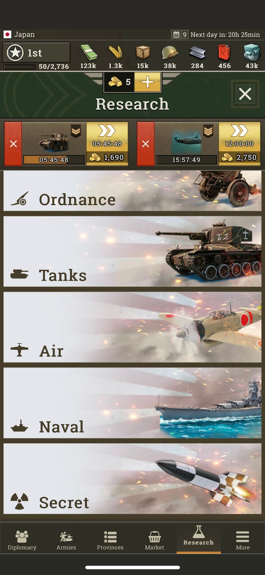 Hình ảnh Call of War Hack Menu