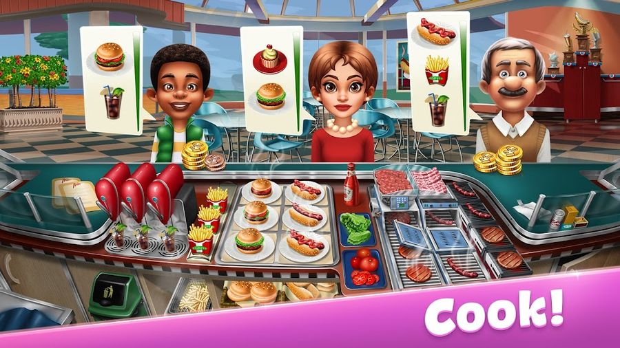 Hình ảnh Cooking Fever Hack Vô Hạn Tiền