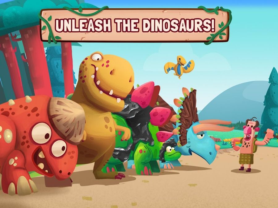 Hình ảnh Dino Bash Hack Free Shopping