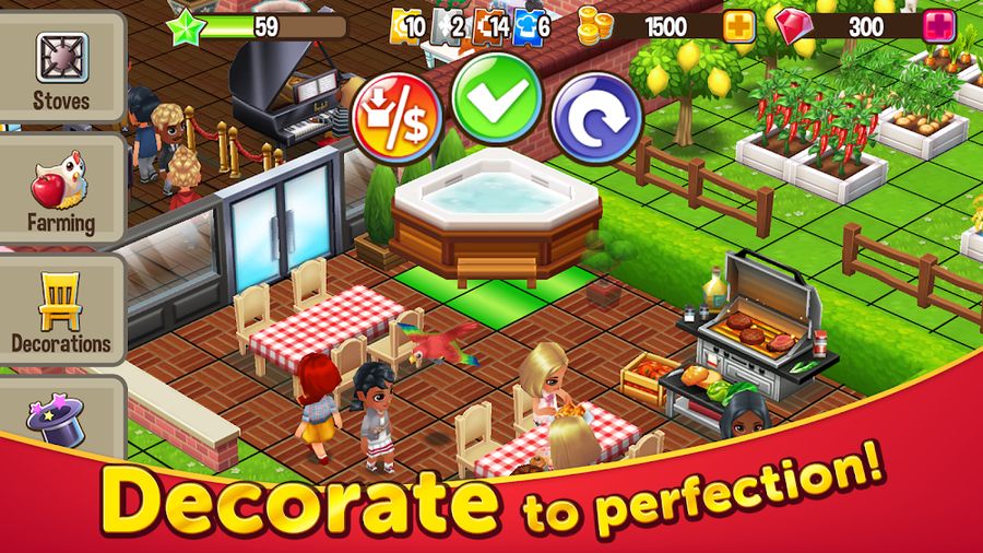 Hình ảnh Food Street - Restaurant Game hack Vàng