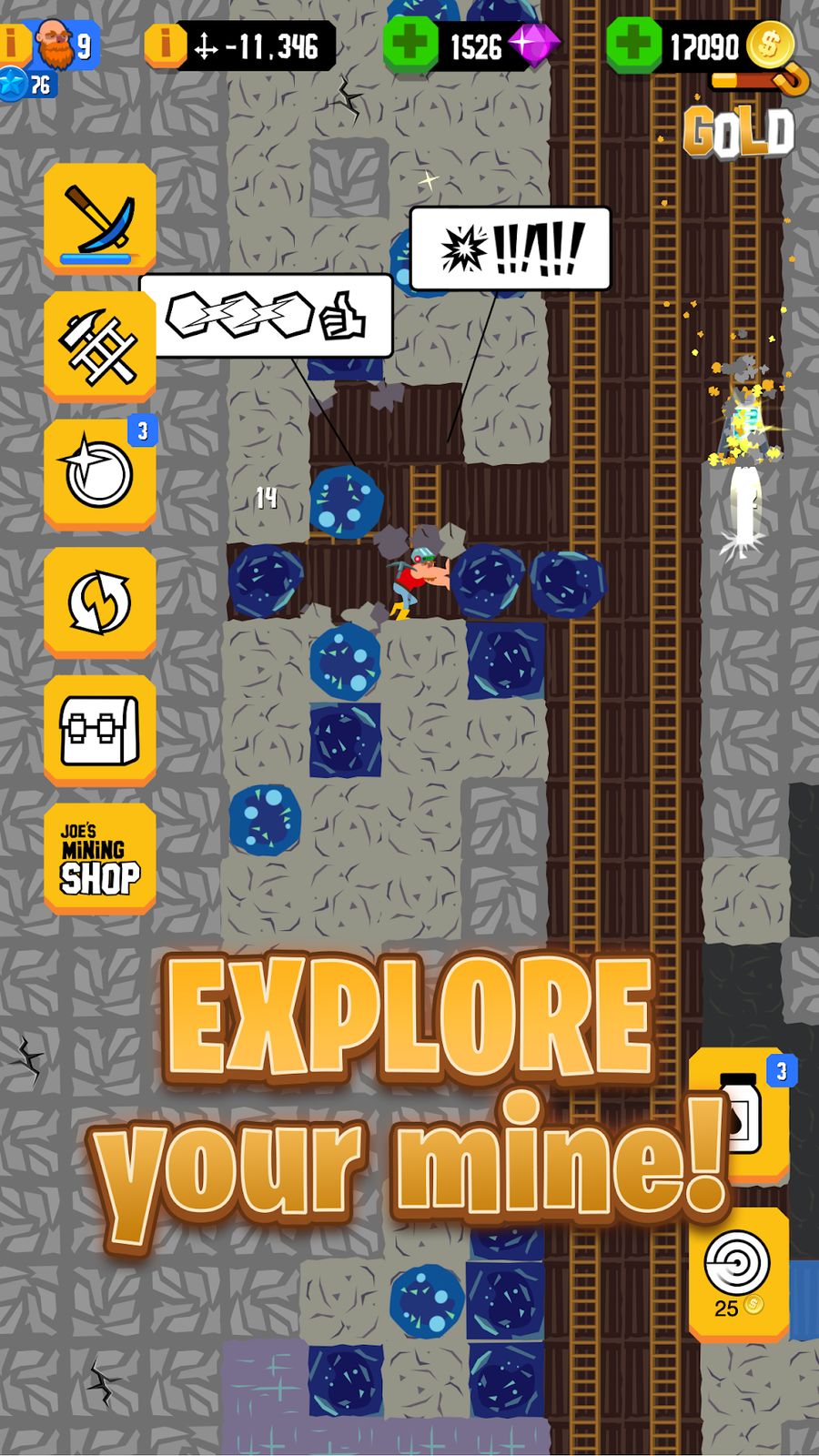 Hình ảnh Gold Digger FRVR Hack Max Level