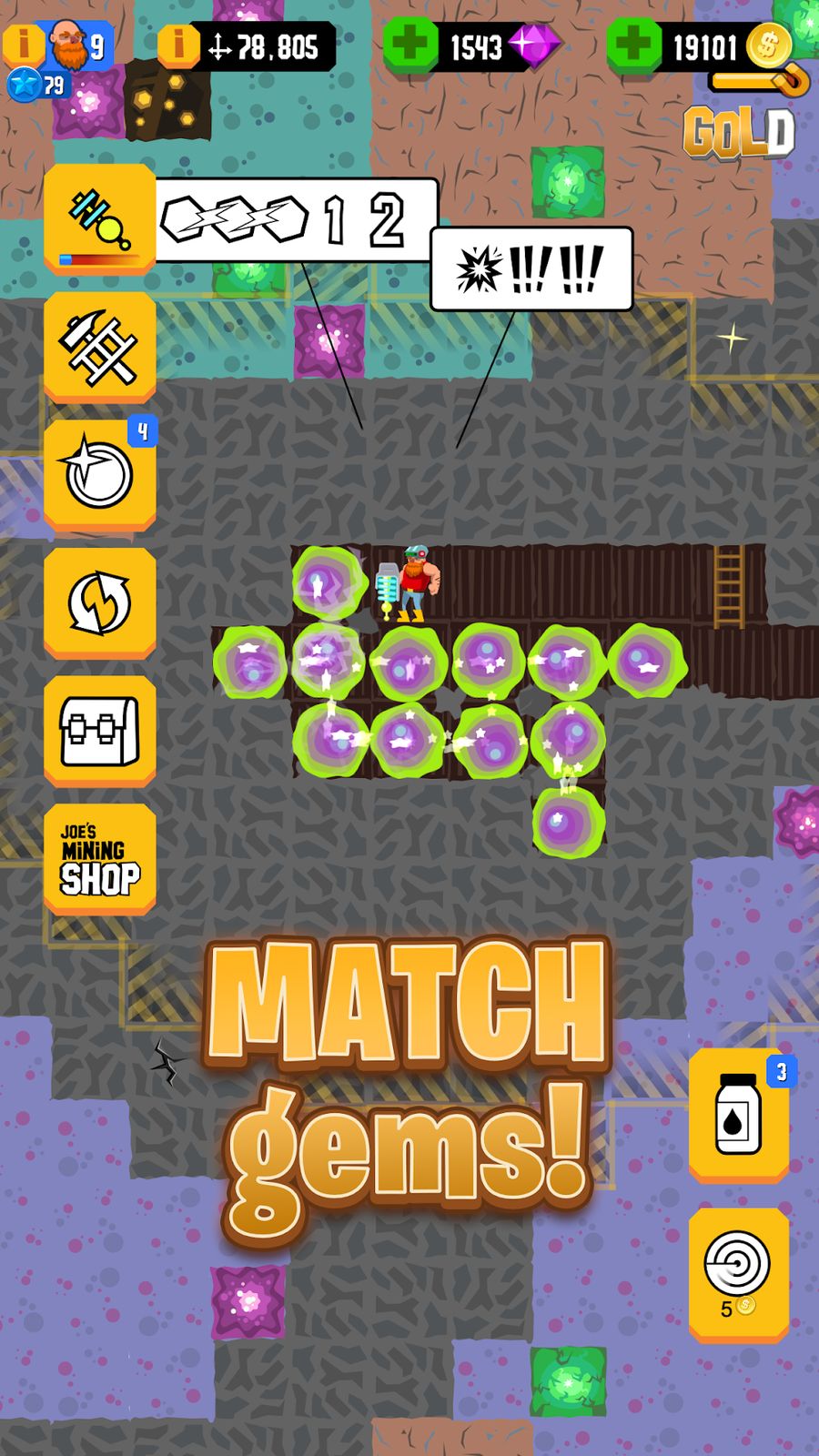 Hình ảnh Gold Digger FRVR Hack Vô Hạn Vàng