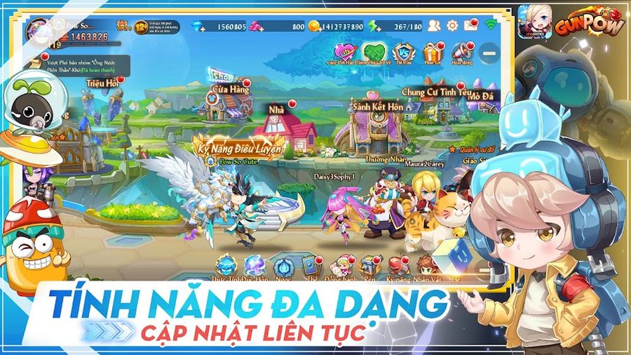 Hình ảnh GunPow - Bắn Gà Teen PK Hack Kim Cương
