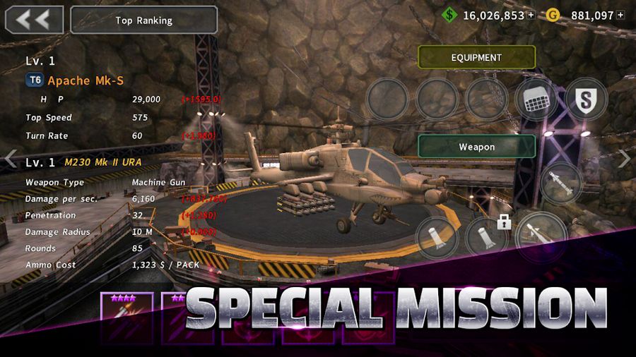 Hình ảnh GUNSHIP BATTLE Hack Vô Hạn Kim Cương