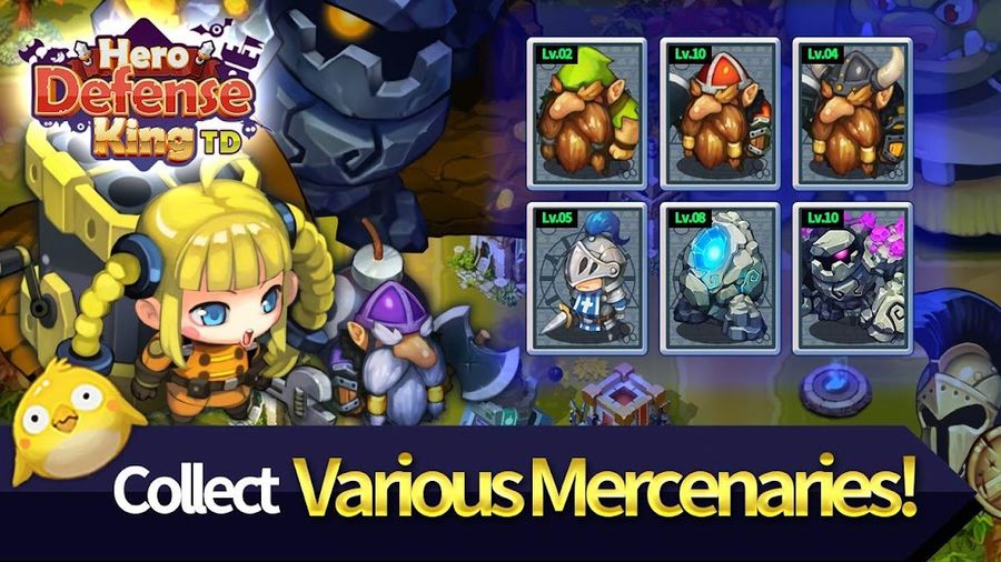 Hình ảnh Hero Defense King Hack Kim Cương