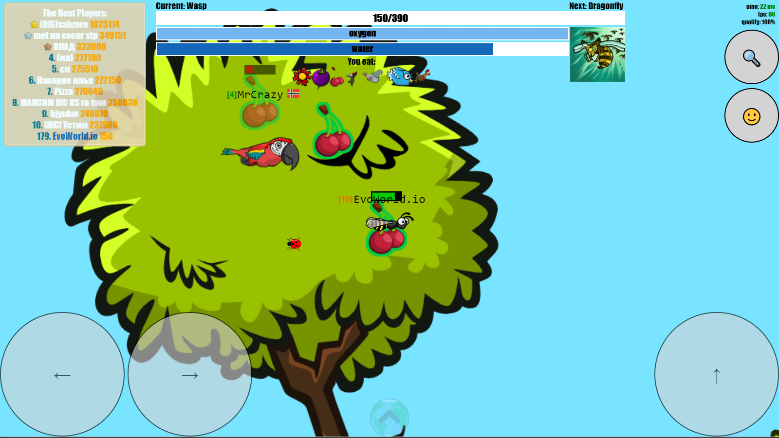 Hình ảnh EvoWorld.io hack Bất Tử