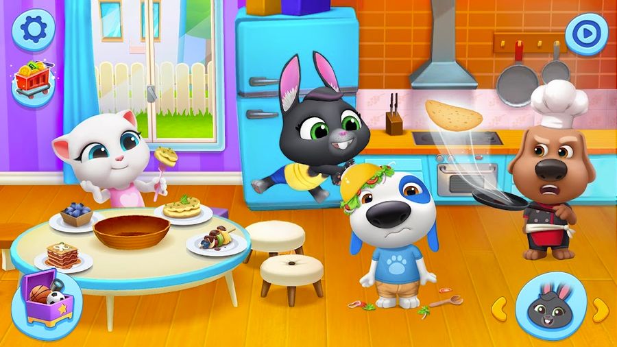 Hình ảnh My Talking Tom Friends Hack Menu