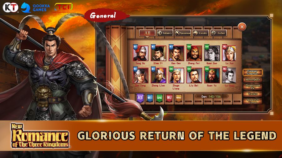 Hình ảnh New Romance of Three Kingdoms Hack Vô Hạn Tiền