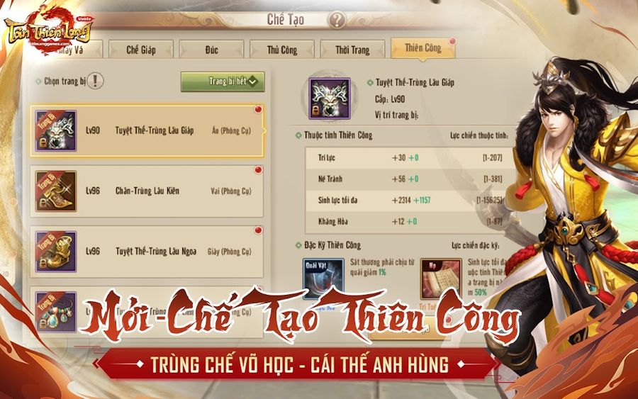 Hình ảnh Tân Thiên Long Mobile Hack One Hit