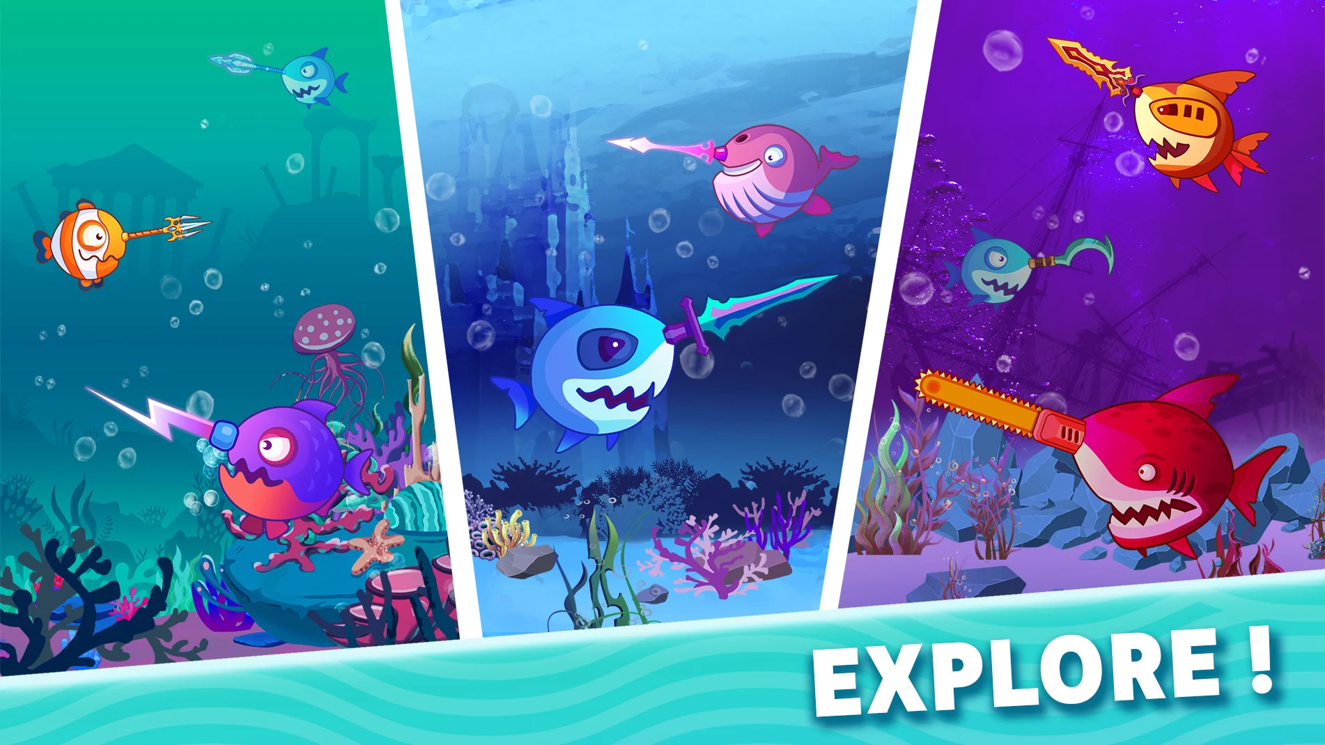 Hình ảnh Fish.IO Hack Kim Cương